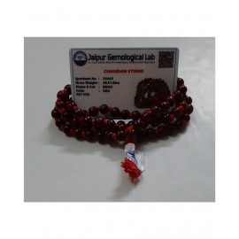 Pooja Articals | red chandan mala | certified chandan mala