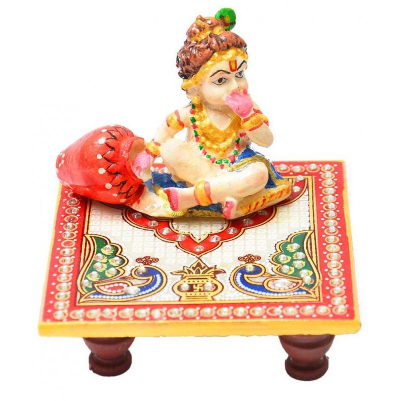 Pooja Creation Marble Gopal Chowki