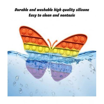 Pop It Butterfly & Swan popit combo pack of 2 popit  Push Pop Bubble Fidget Sensory Toy,Autism Special Needs Silicone Stress Relief Toy