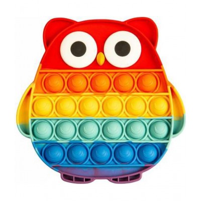 Pop It Fidget hurt & OWL popit combo pack of 2 popit shape Toys,Push Pop Bubble Fidget Sensory Toy,Autism Special Needs Silicone Stress Relief Toy,Great Fidget Toy Sensory Toys Novelty Gifts for Girls Boys Kids Adults  (Multicolor)