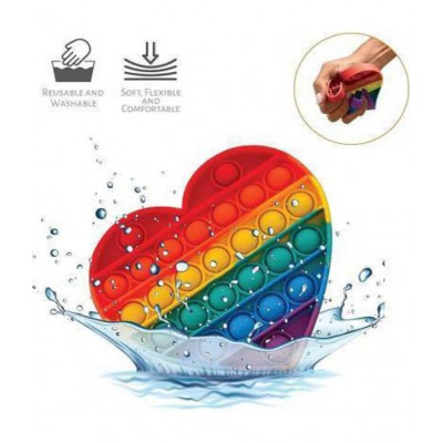 Pop It Fidget hurt & OWL popit combo pack of 2 popit shape Toys,Push Pop Bubble Fidget Sensory Toy,Autism Special Needs Silicone Stress Relief Toy,Great Fidget Toy Sensory Toys Novelty Gifts for Girls Boys Kids Adults  (Multicolor)
