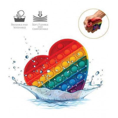 Pop It Fidget hurt & frog popit combo pack of 2 popit shape Toys,Push Pop Bubble Fidget Sensory Toy,Autism Special Needs Silicone Stress Relief Toy,Great Fidget Toy Sensory Toys Novelty Gifts for Girls Boys Kids Adults  (Multicolor)