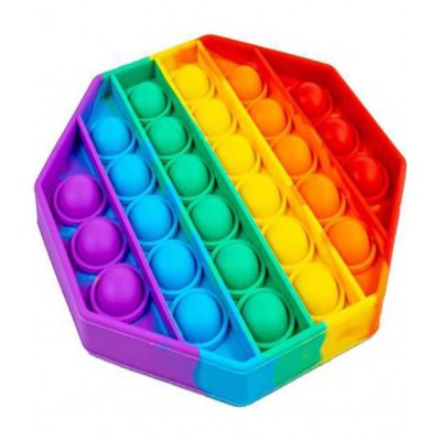 Pop It Heptagon & Sensorial Ursinho popit combo pack of 2 popit Fidget Toys | Push pop Bubble | Stress Relief Toys Great Gift for Kids and Adult  (Multicolor)