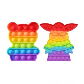 Pop It Sensorial Ursinho & baby yoda popit combo pack of 2 popit Fidget Toy Pop Bubble Sensorial Ursinho - Fidget Toys