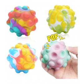 Popit Ball for Kids Stress Balls Fidget Toy 3D Popit Ball   Brain Development Toy for Kids and Adults (Assorted Colours) (Pack of 1)