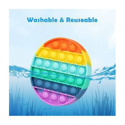 Popit Round Circle & Swan popit combo pack of 2 popit Toy Fidgets Toys Pop pit Fidget Toy Kids Fun Toys Fun Toys Relaxing Game  (Multicolor)