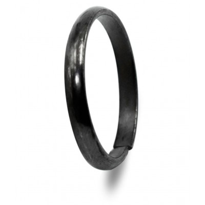 Prabhu Darshan Presents Kale Ghode Ki Naal Original Ring | Ghode Ki Naal Ring For Unisex (Men And Women) | Free Size ,Black, PACK OF 3