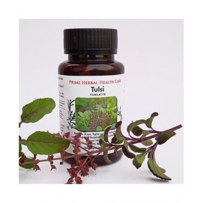 Prime Herbal Health Care Tulsi (60 Tablets) Fights Infections Tablet 500 mg Pack Of 1
