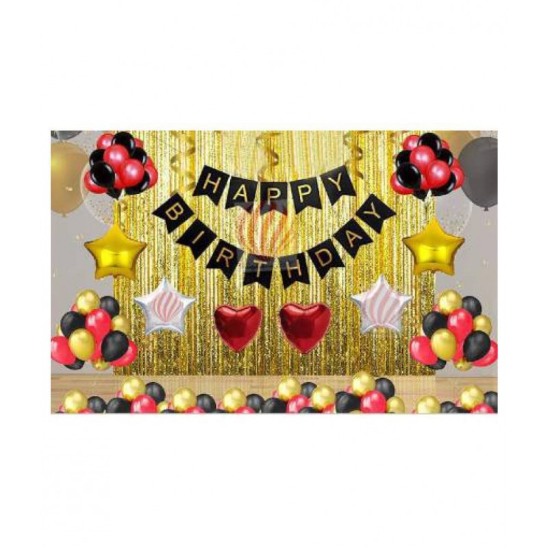 Printed Happy Birthday Party Decoration set for Room Decoration Balloon  (Multicolor, Pack of 40) )
