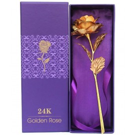 Priyankish Gold Plated Artificial Rose - Pack of 1 (Rose Height :- 25 cm)