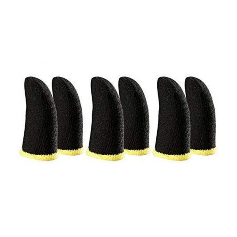 Pubg Breathable Anti-Sweat Thumbeat Proof for Android  Sleeve, Slip-Proof Sw&  Finger Sleeve (Pack of 3)