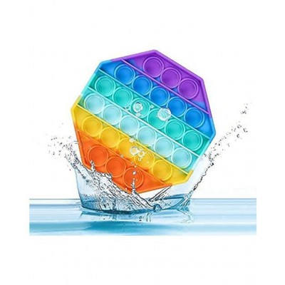 Push Pop Bubble Fidget Sensory Toy,Autism Special Needs Silicone Stress Relief Toy,Great Fidget Toy Sensory Toys Novelty Gifts for Girls Boys Kids Adults (Square Circle Heart Octagon)