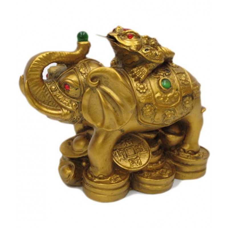 Queen Collection Vastu Feng Shui Money Frog On Elephant