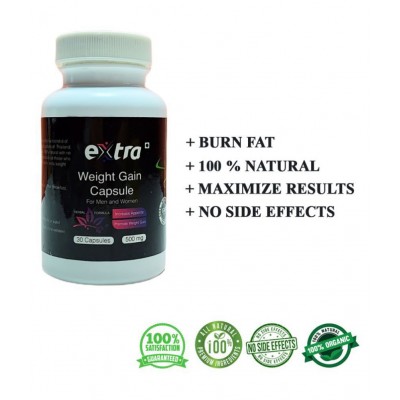 Queue Extra Herbal Weight Gain Capsules By Health Tone