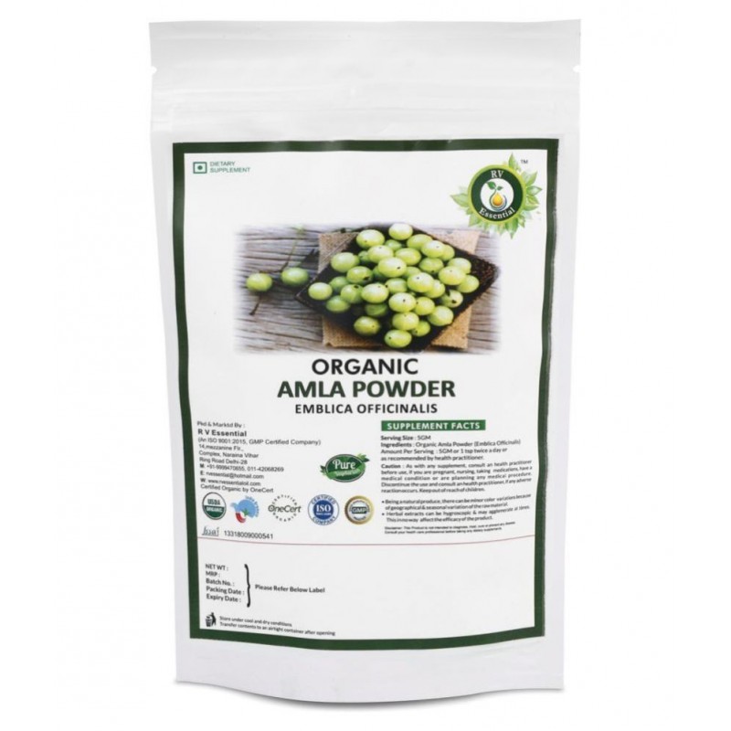 R V Essential Organic Amla Powder 100 gm Pack Of 1 R V Essential Organic Amla Powder 100 gm Pack Of 1