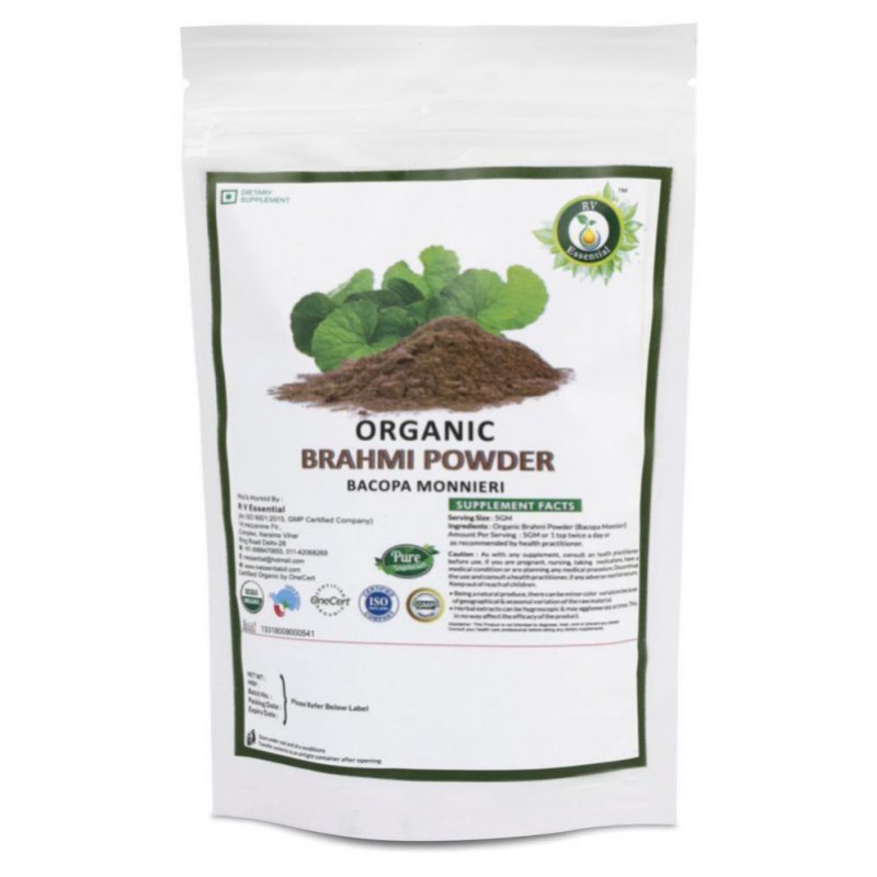 R V Essential Organic Brahmi Powder 200 gm Pack Of 1 R V Essential Organic Brahmi Powder 200 gm Pack Of 1