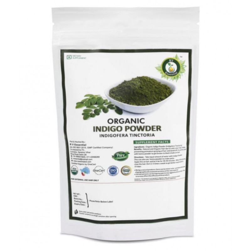 R V Essential Organic Indigo Powder 100 gm Pack Of 1
