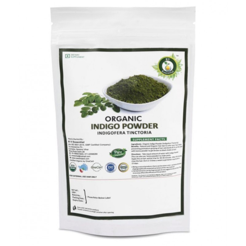 R V Essential Organic Indigo Powder 200 gm Pack Of 1