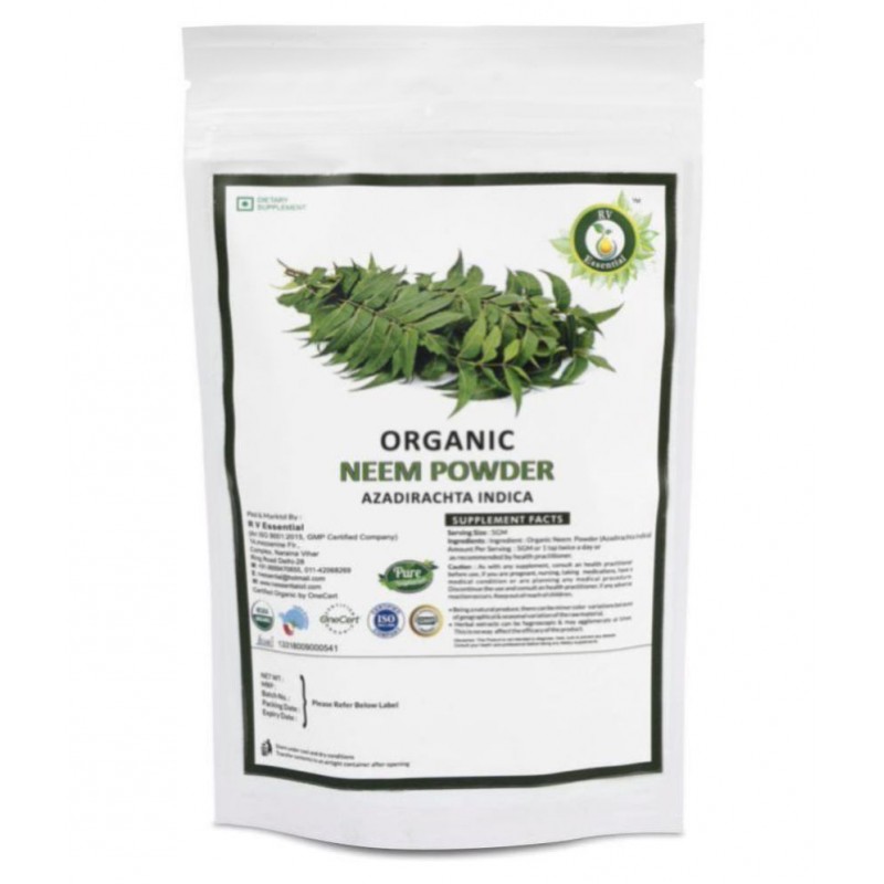 R V Essential Organic Neem Powder 100 gm Pack Of 1 R V Essential Organic Neem Powder 100 gm Pack Of 1