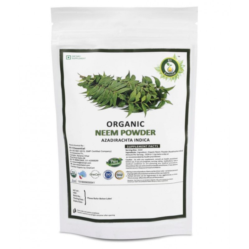 R V Essential Organic Neem Powder 200 gm Pack Of 1