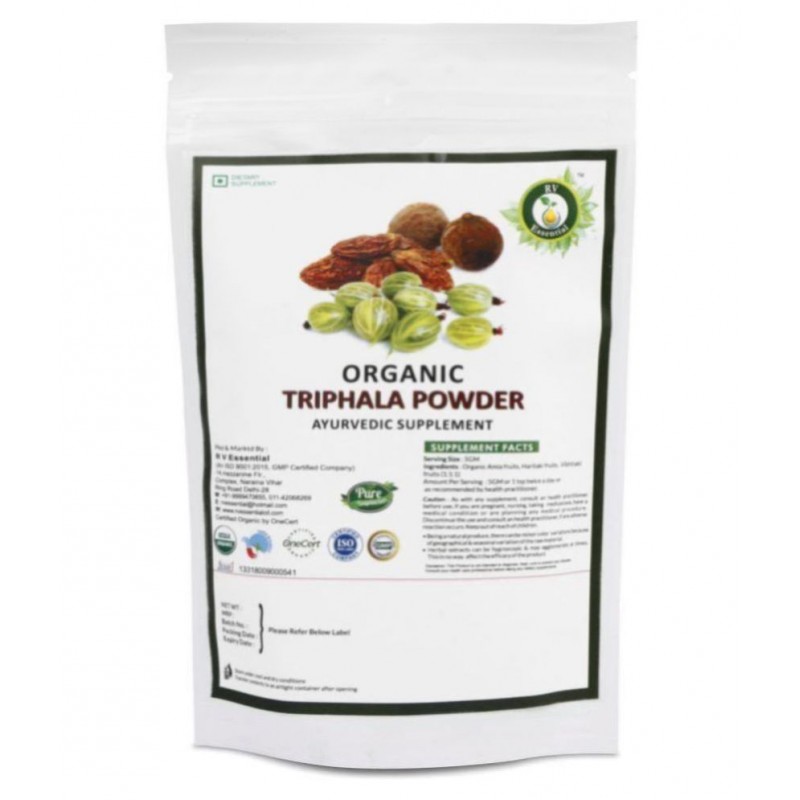 R V Essential Organic Triphala Powder 100 gm Pack Of 1