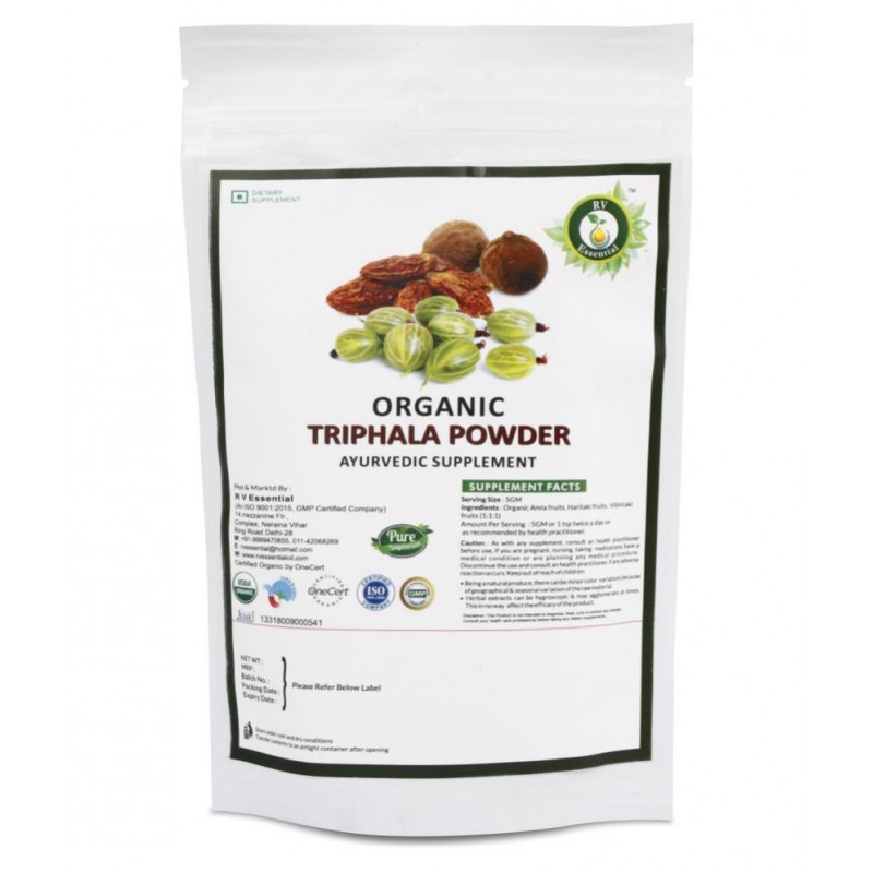 R V Essential Organic Triphala Powder 200 gm Pack Of 1