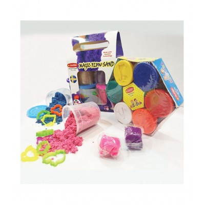 RABBIT'S Magic Flow Sand Gift Pack|+RABBIT Kid Doh Happy Pack|Play Doh |doh dough|dough clay set for kids|play dough for kids|Play Doh for Kids|sand for kids|sand clay with moulds|kinetic sand for kids with moulds|Age 3+