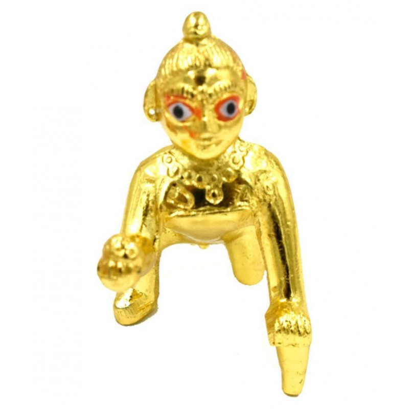 RAJ ART Krishna Idol Metal Statue for Mandir Pooja, Temple Puja,