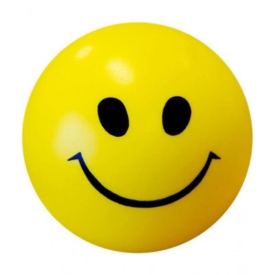 RANGWELL Happy Smiley Face Balls Pack of 06 Smile Squeeze Ball (Yellow)