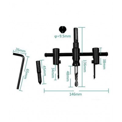 RANGWELL Saw Drill Bit Cutter Kit Power Tool Set Circular Saw