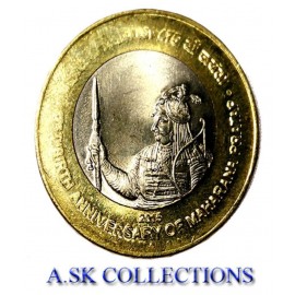 RARE  10 RU. "MAHARANA PRATAP 475TH BIRTH ANNIVERSARY"