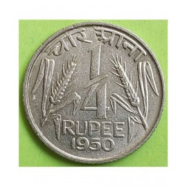 RARE OLD 1/4 RUPEE CUTE COIN YEAR 1950