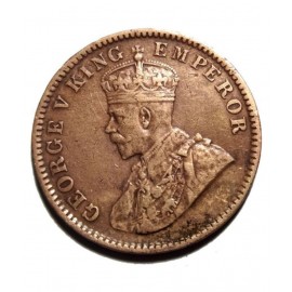 RARE ONE QUARTER ANNA YEAR 1935 GEORGE V KING EMPEROR FOR COLLECTION