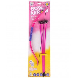 RATNA'S Bow & Arrow Toy for All Ages.This Bow & Arrow Toy is Designed as a Toy with Soft Shooting Power.It is Safe to Play Indoors & Outdoors (Pink Girl Power)