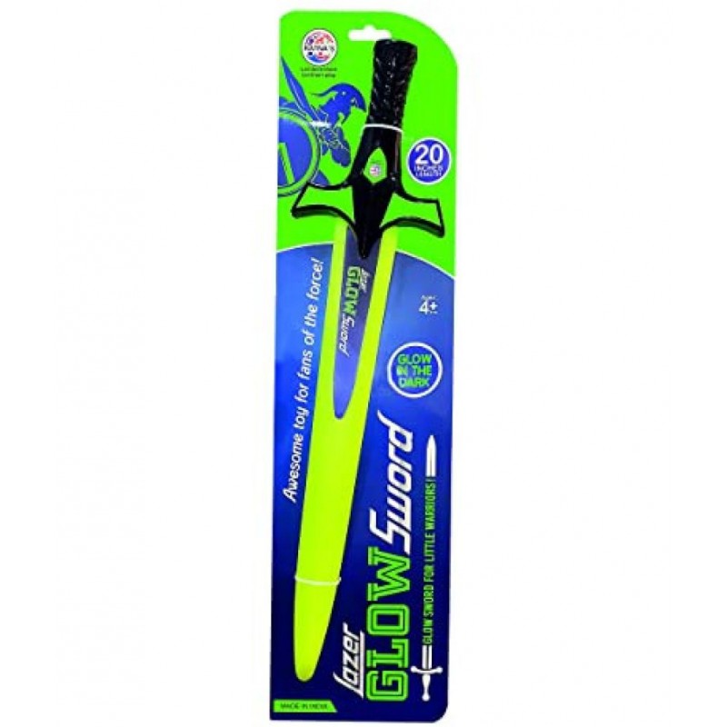 RATNA'S Lazer Glow Sword Glow in The Dark for Kids Green