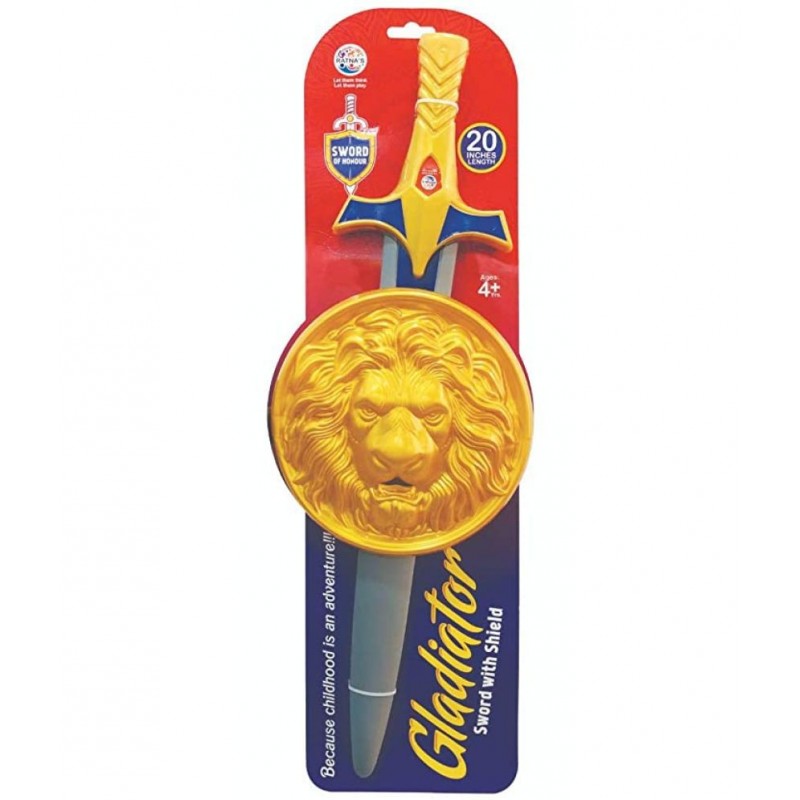 RATNA'S Premium Quality Gladiator Sword with Shield for Kids.The Best Pretend Play Toy for Kids(Sword Length 20 inches)