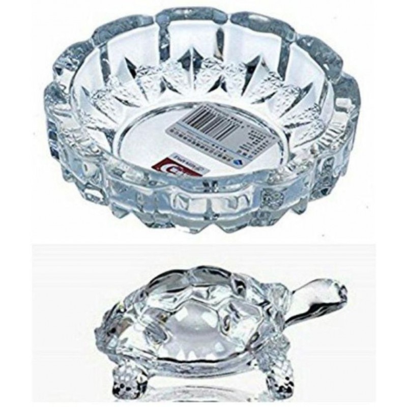 RAVARIYA GRAPHIC Silver Glass Sculptures - Pack of 1