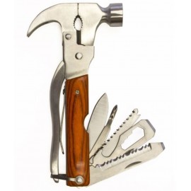 RAVARIYA GRAPHICS  10 IN 1 MULTI UTILITY HAMMER TOOL KIT, Knif Bottle Opener Hammer Nut Car Safety Tool Kit