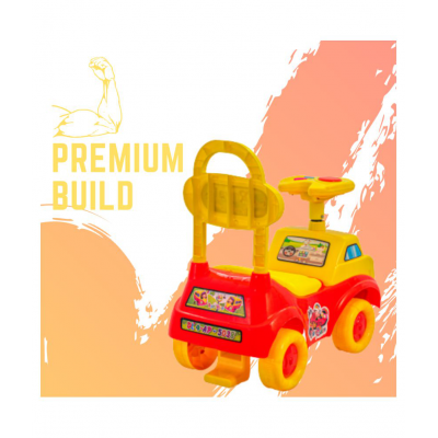 ROYAL RIDEONS Car Rider Manual Car for Baby (Red)