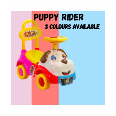 ROYAL RIDEONS Puppy Rider for Kids with Surprise Gift (Red)