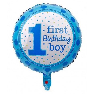 RTB Enterprises 5pcs 1st Birthday Balloons Baby Boy Blue Balloon Set for Birthday Party, Party Decoration, Kids Birthday Decoration, Celebration