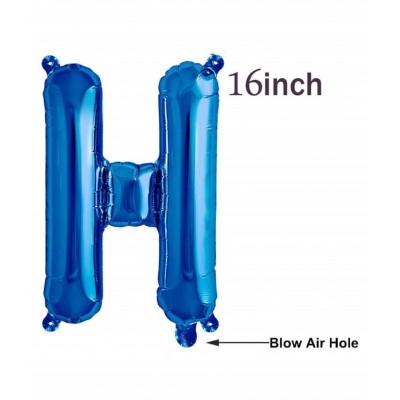 RTB Enterprises Happy Birthday Glossy Blue foil Balloon for Birthday Parties, Decoration and Celebration (Pack of 13 Balloons)