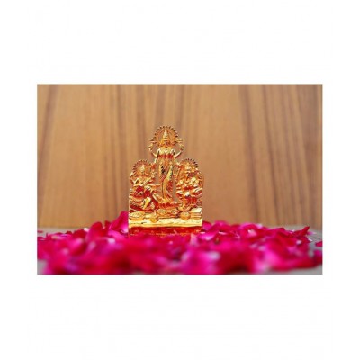 RUDRA DIVINE Lakshmi Ganesha Saraswati Brass Idol