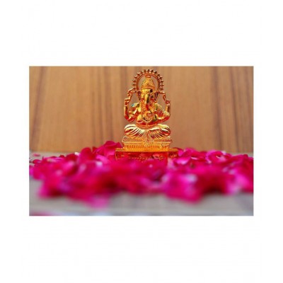 RUDRA DIVINE Lord Ganesha Brass Idol