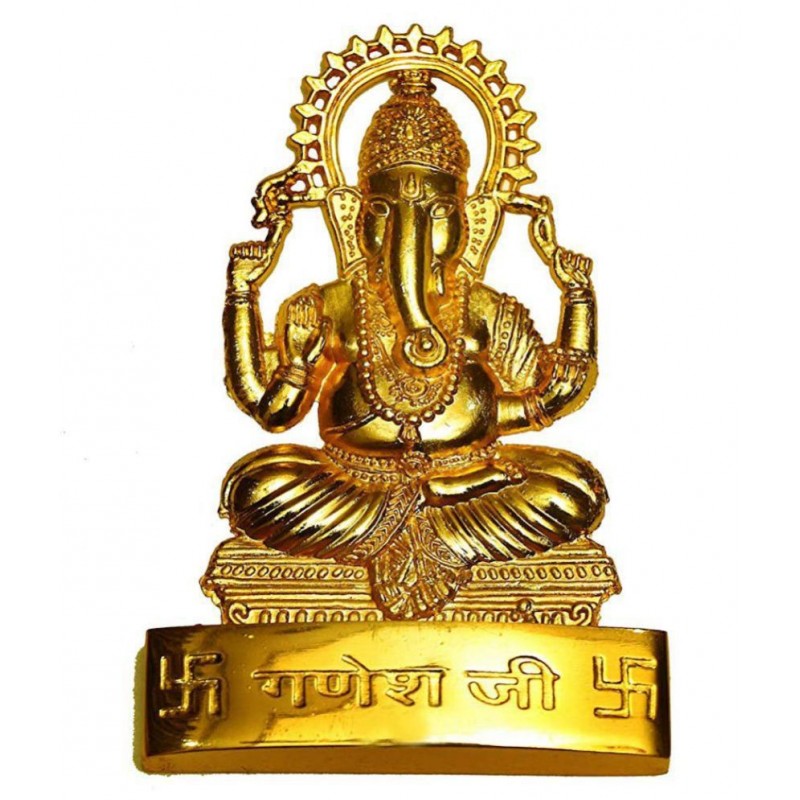 RUDRA DIVINE Lord Ganesha Brass Idol