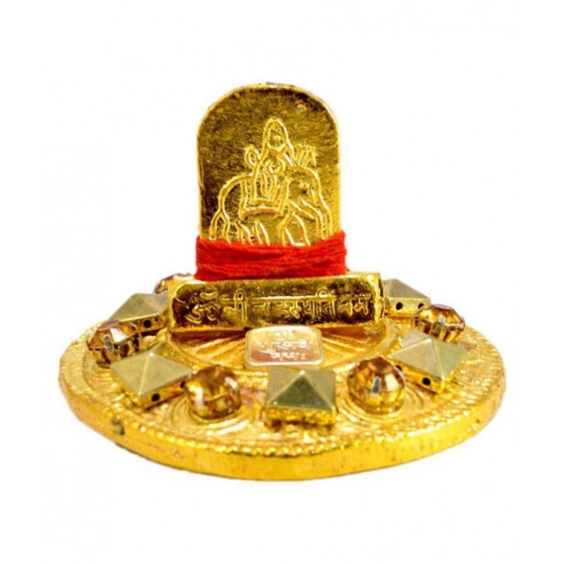 RUDRADIVINE Brass Gold Plated Shri Brihaspati Yantra