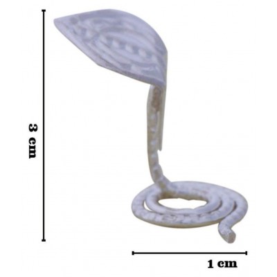 RUDRADIVINE Metal Nag Naagin Joda Snake Pair for Kal Sarp Dosha (Silver_1 x 1 x 3 cm)