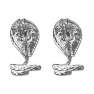 RUDRADIVINE Metal Nag Naagin Joda Snake Pair for Kal Sarp Dosha (Silver_1 x 1 x 3 cm)