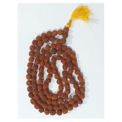 RUDRAKSHA MALA WITH LAB CERTIFICATE-ONLINE VERIFIED-108+1 BEADS-100% ORIGINAL & NATURAL-8MM RUDRAKSH POOJA MALA