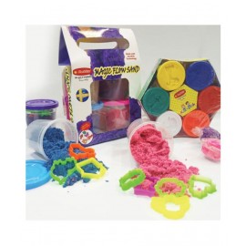 Rabbit Gift Pack Sand 500gms + Happy Pack Dough Multicolor Combo Pack |Sand for kids boys girls | Sand clay with shapes|Kinetic Sand with Moulds|Kids playing Sand | Dough and Sand Combo Play Dough Perfect Sand For Kids Perfect Gift for kids |